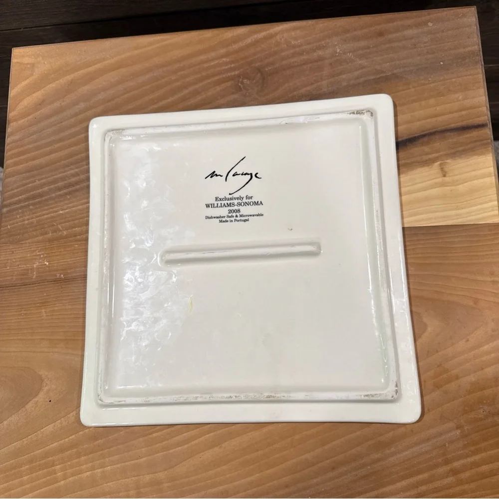 Williams Sonoma Grande Tour Postcard Square Serving Platter 2008
